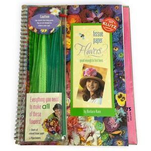 Tissue Paper Flowers Book Klutz Press Vintage Y2K 2000s New